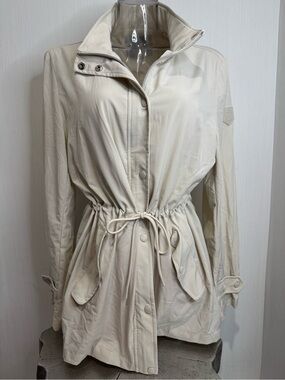 ANATOMIE Drawstring Waist Jacket. Large. Tan/Ivory. No flaws noted.